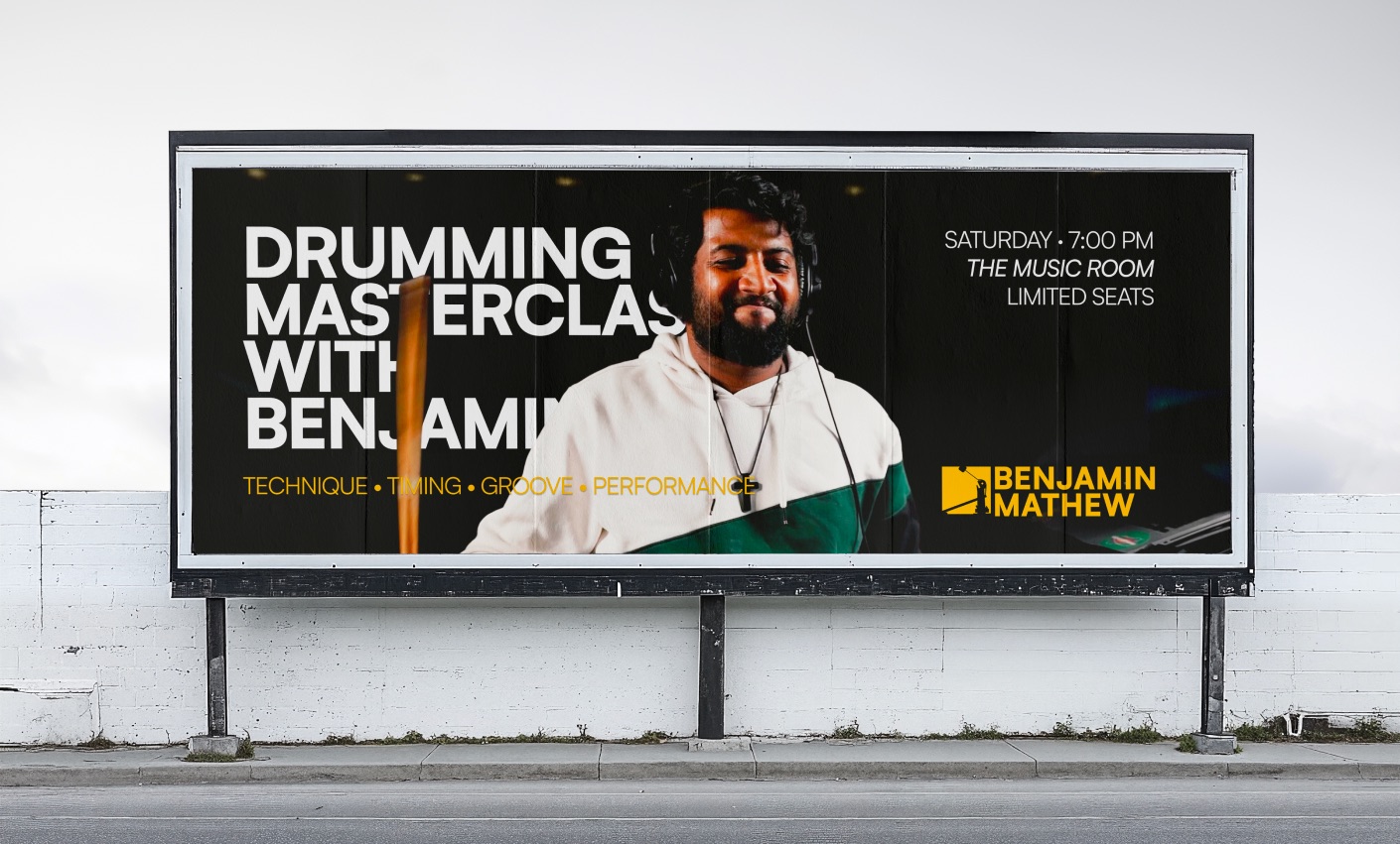 Benjamin Mathew outdoor banner