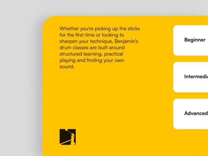 Benjamin Mathew class levels on a yellow page