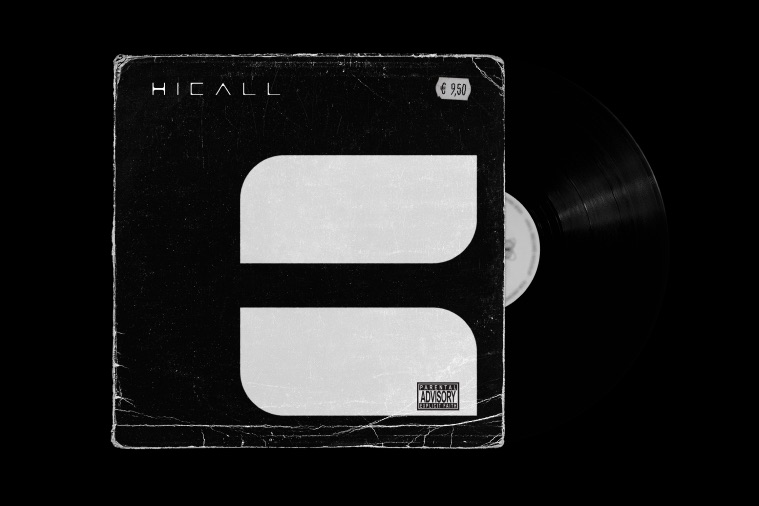 Hicall record sleeve in front of a vinyl disc