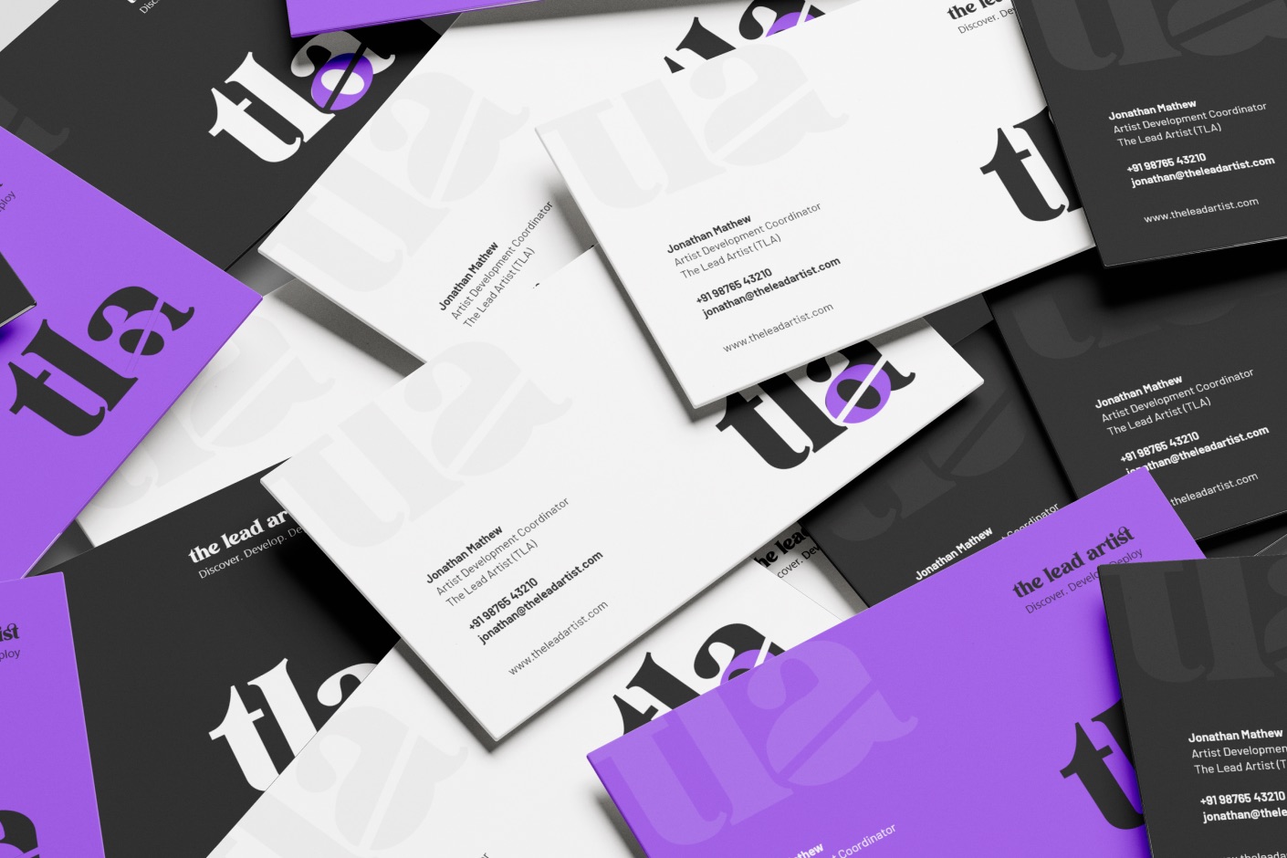 The Lead Artist visiting card
